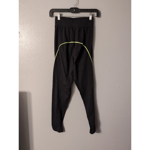 Playboy X Missguided Black Green Spellout Leggings Size 0 Skinny Leg - Picture 3 of 8